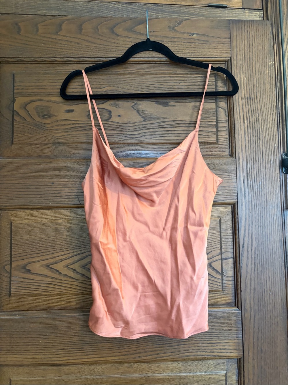 Intermix Fayette Cowl Neck Silk Camisole